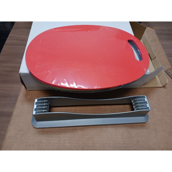 Cutting Boards & Holder Plastic Set of 5 Different Colors New Sealed - Picture 1 of 3